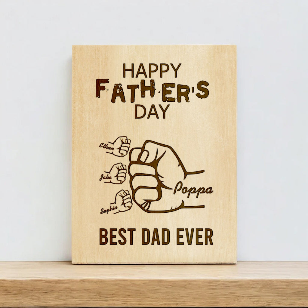 Father's Day Fist Bump Plaque