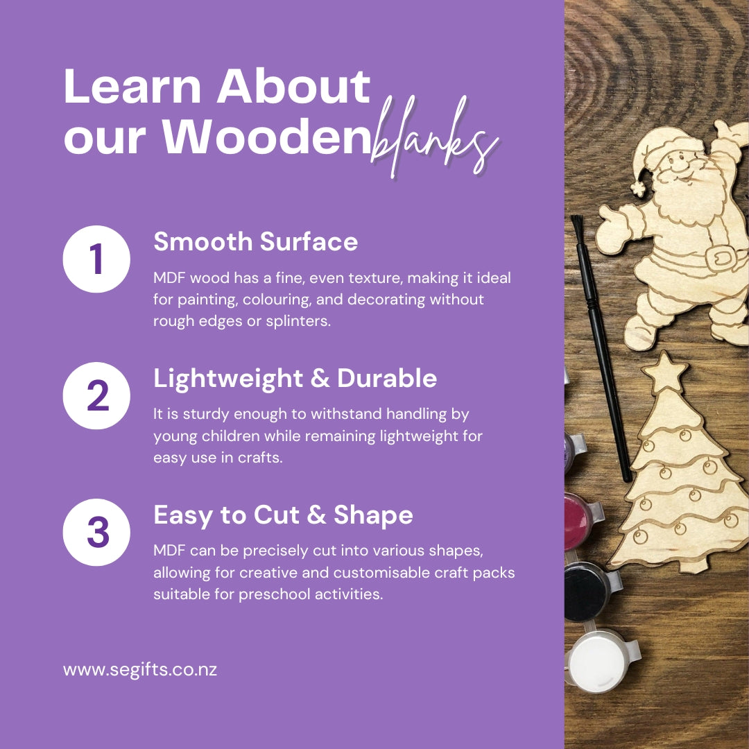 Monkey PP#18 Preschool Paint & Play – Wooden DIY Shapes (Single)
