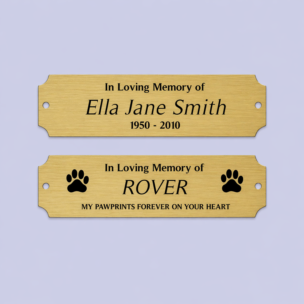 Memorial Bench Plaque (Indoor & Outdoor)