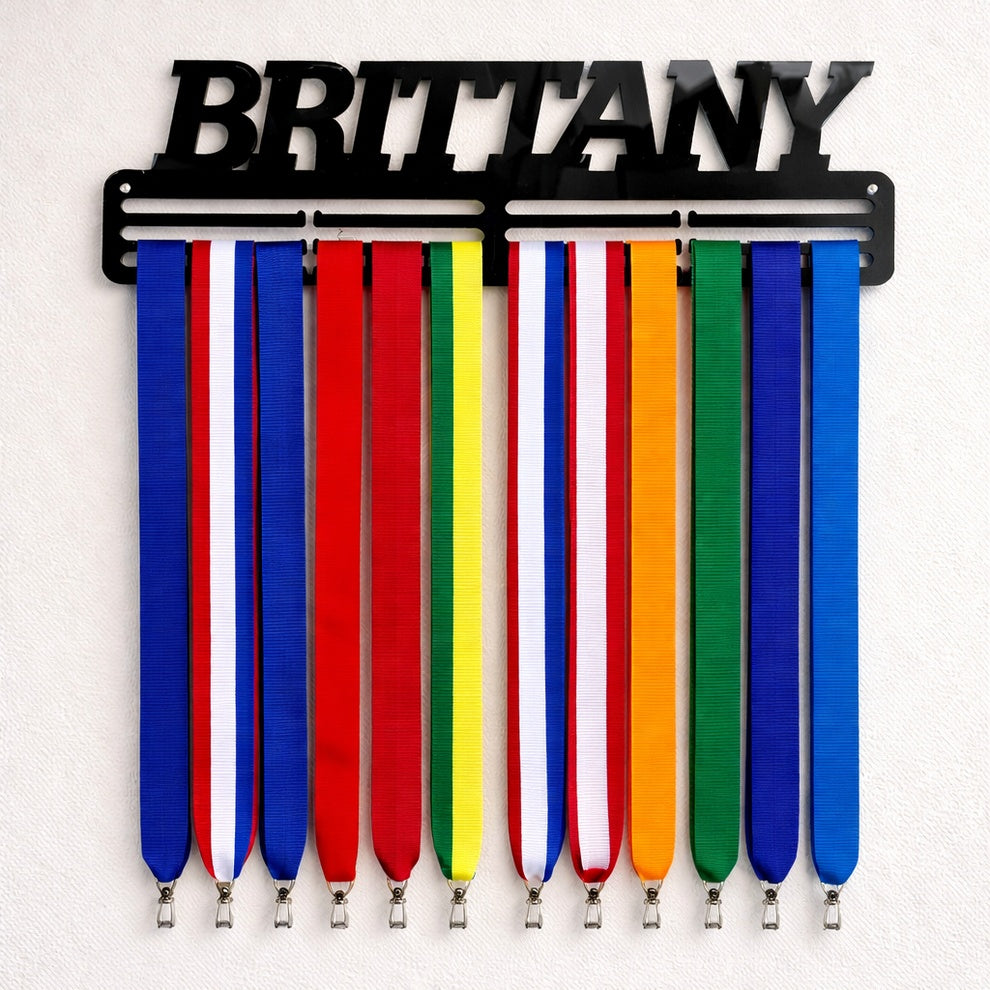 Personalised Name Medal Hanger