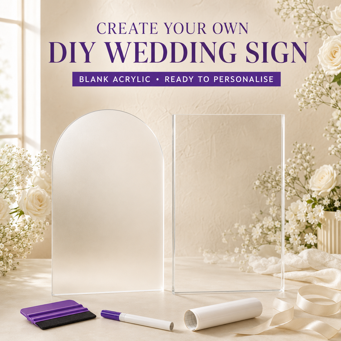 Create Your Perfect DIY Wedding Sign with Blank Acrylic