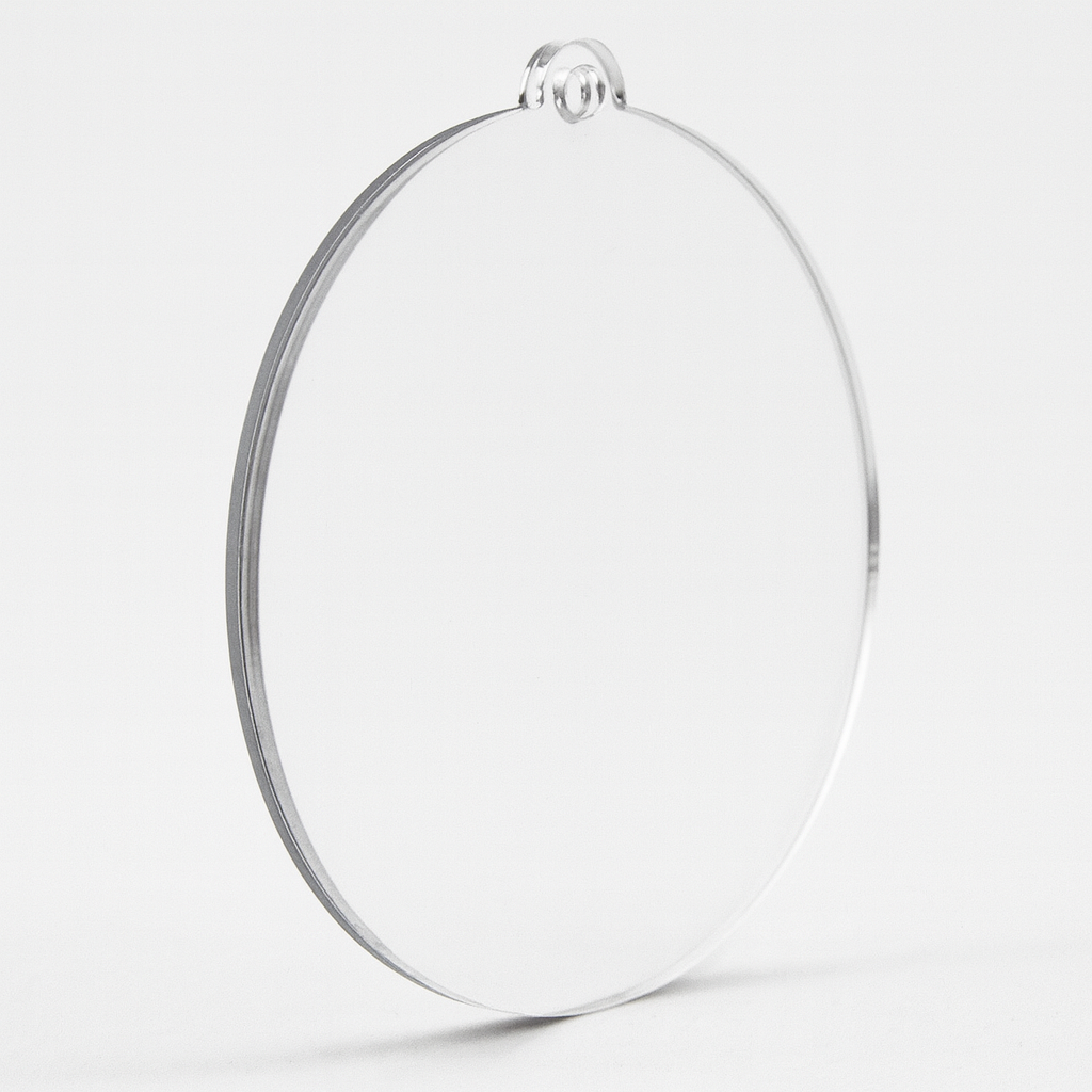 3-Piece Acrylic Bauble Ornament with Fillable Gap (Craft Blank)