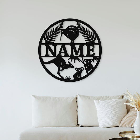 New Zealand x Australia - Wall Art (Personalised)