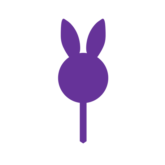 Bunny Ears Round Cake Topper (Craft Blank)