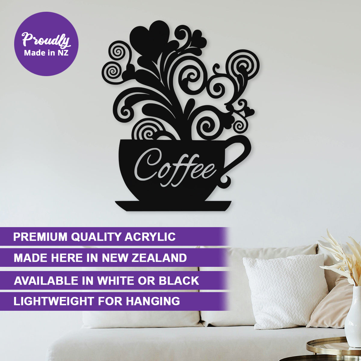 Coffee Koru - Wall Art