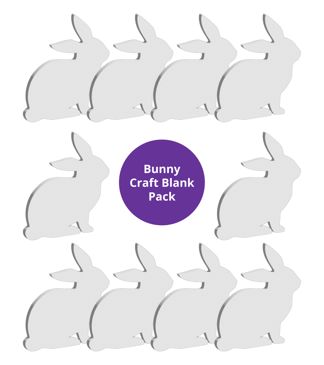 Preschool Craft Pack - Bunny