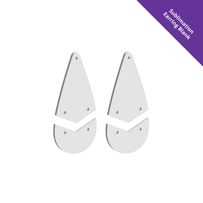 Hanging Earring 0016 - 60mm Drop [White]