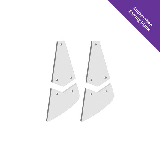 Hanging Earring 0017 - 60mm Drop [White]