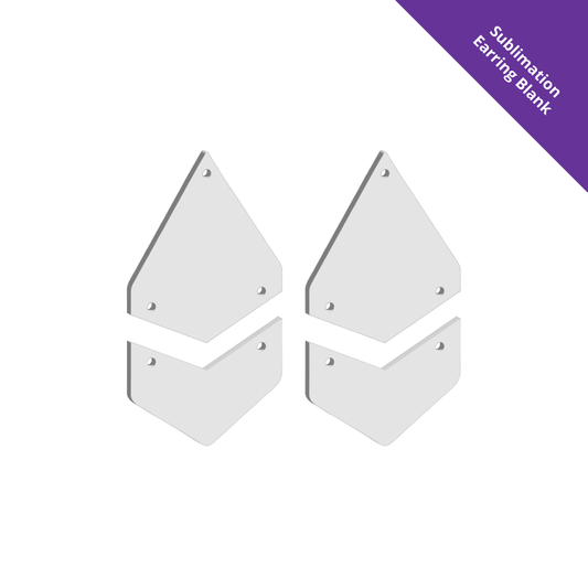 Hanging Earring 0022 - 60mm Drop [White]