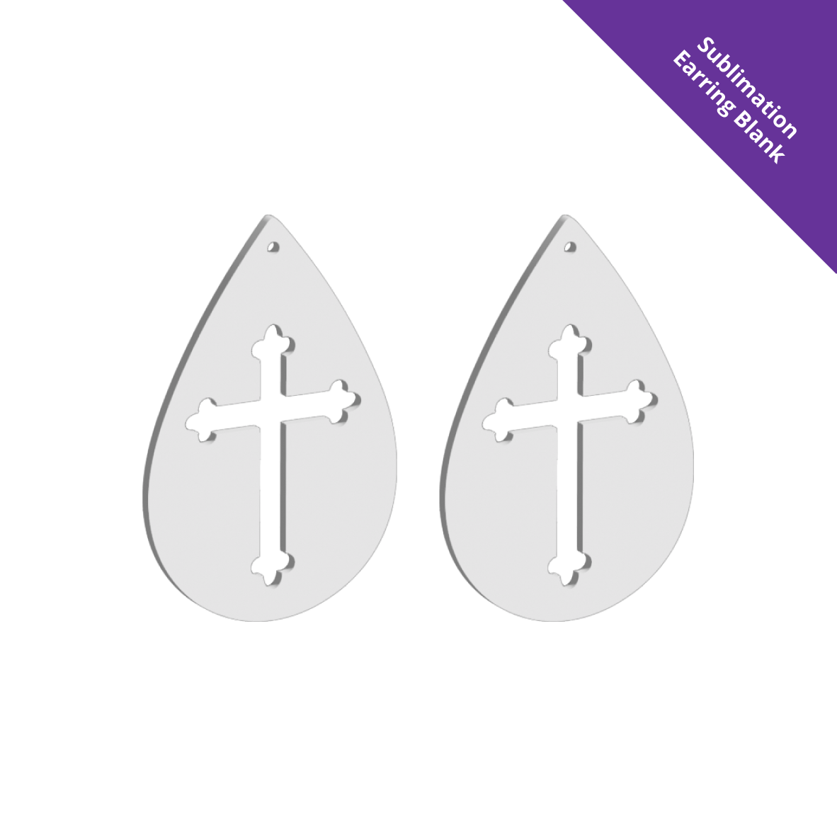 Hanging Earring 0024 - 60mm Drop [White]