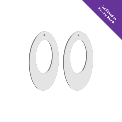 Hanging Earring 0031 - 60mm Drop [White]