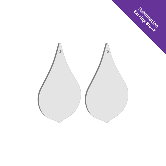 Hanging Earring 0037 - 50mm Drop [White]