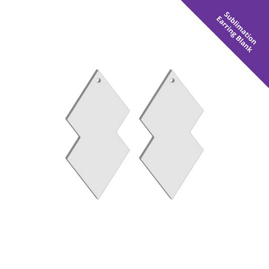 Hanging Earring 0038 - 50mm Drop [White]