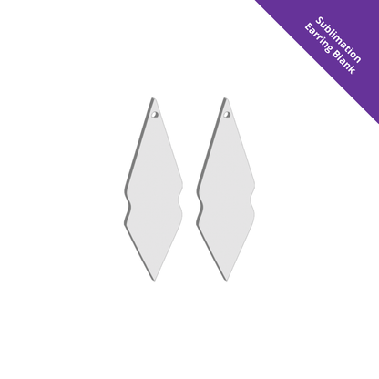 Hanging Earring 0041 - 50mm Drop [White]