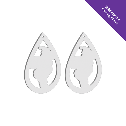 Hanging Earring 0057 - 60mm Drop [White]