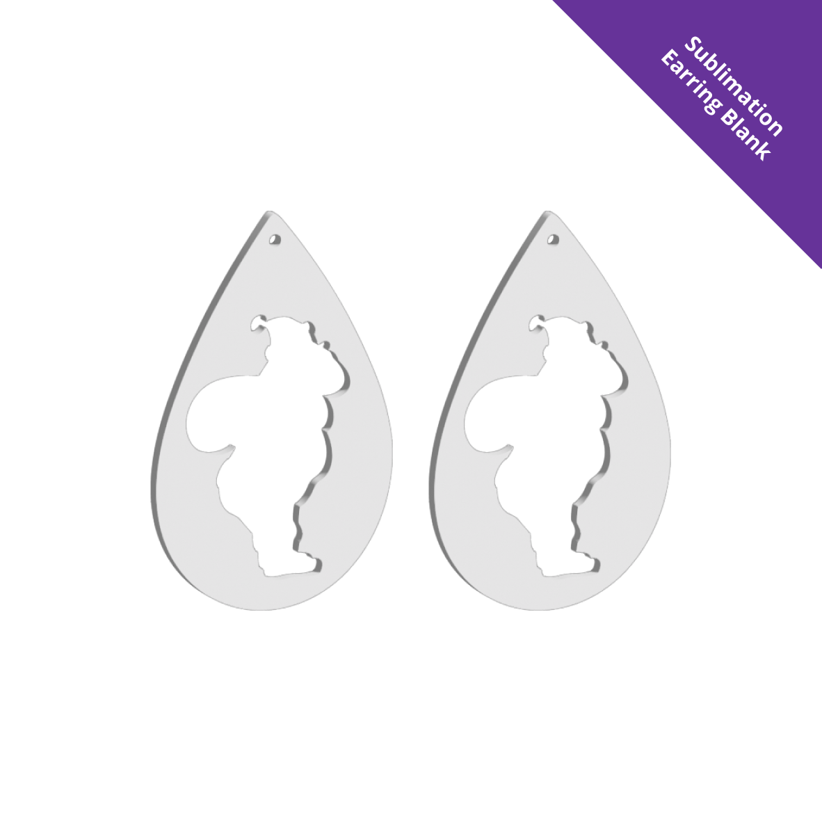 Hanging Earring 0059 - 60mm Drop [White]