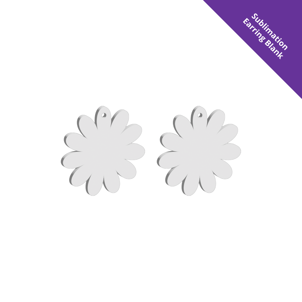 Hanging Earring 0065 - 50mm Drop [White]