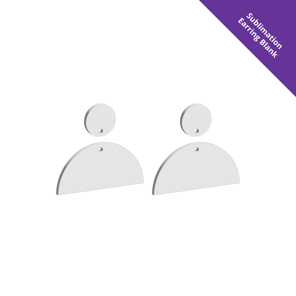 Hanging Earring 0072 - 40mm Drop [White]