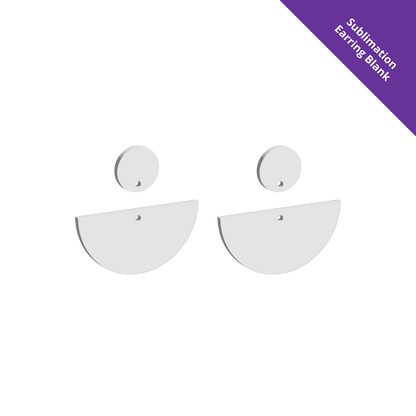 Hanging Earring 0073 - 40mm Drop [White]