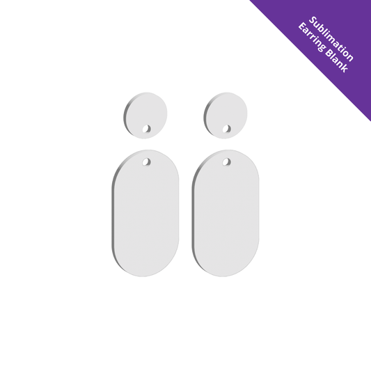 Hanging Earring 0075 - 40mm Drop [White]