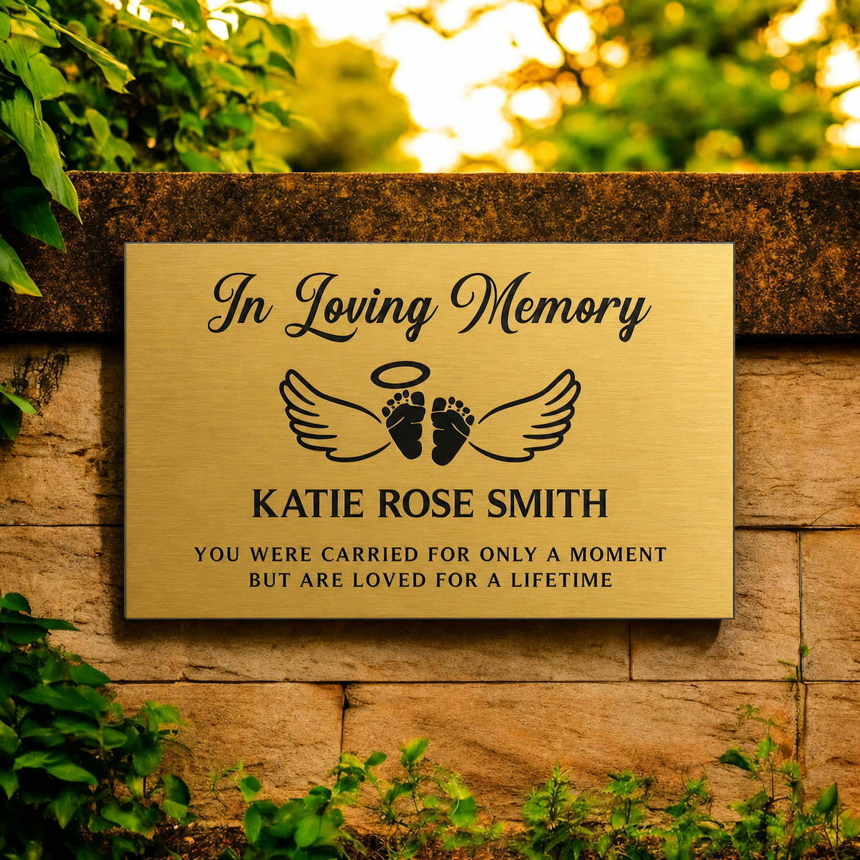 Memorial Plaque Baby (Indoor & Outdoor)
