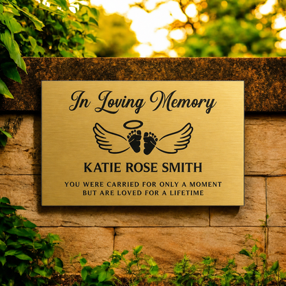 Memorial Plaque Baby (Indoor & Outdoor)
