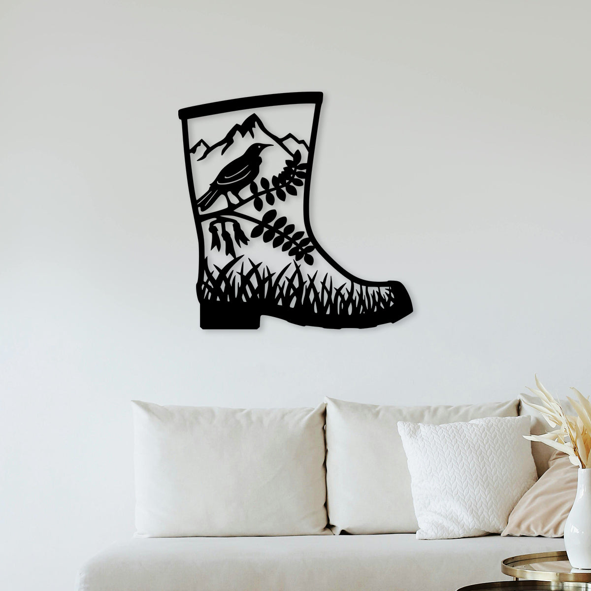 New Zealand Landscape Gumboot - Wall Art