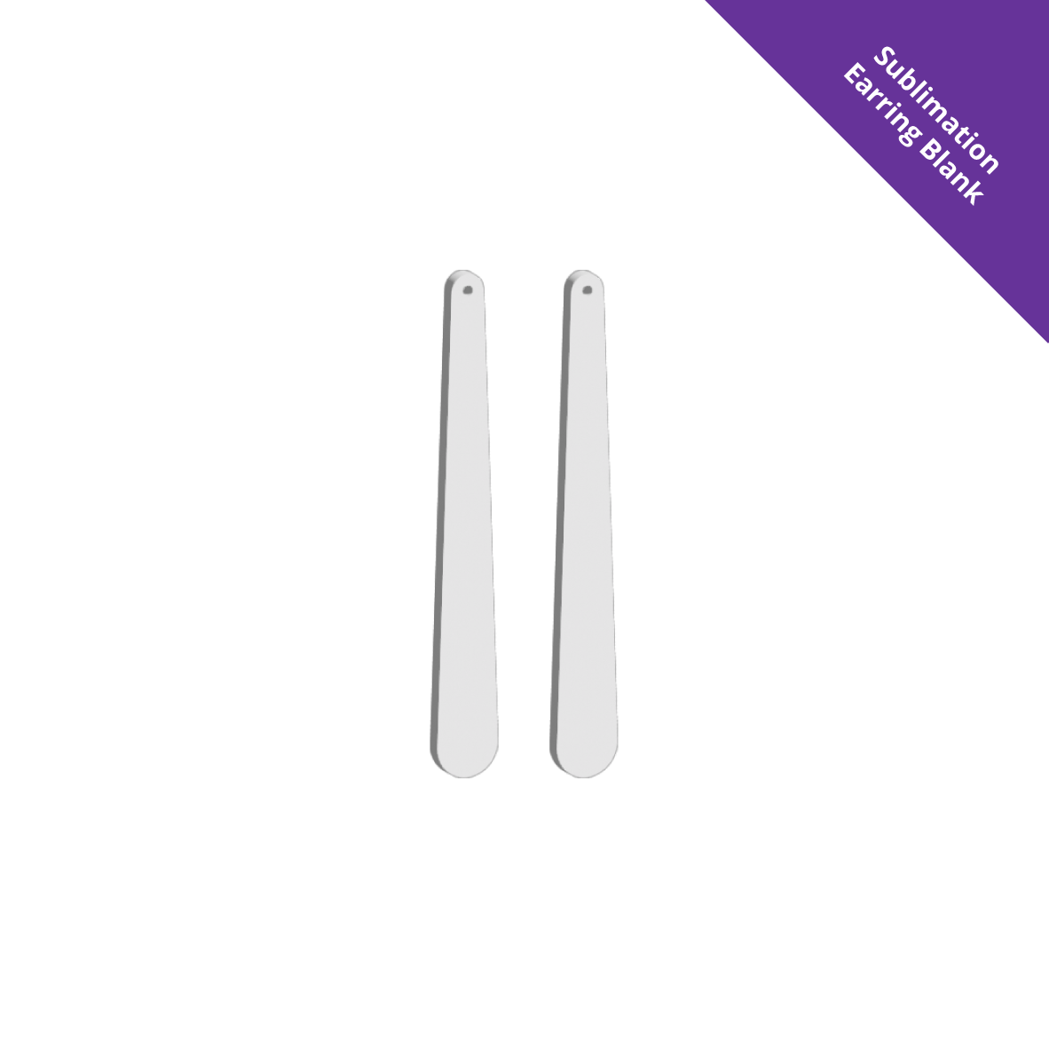 Hanging Earring 0009 - 90mm Drop [White]