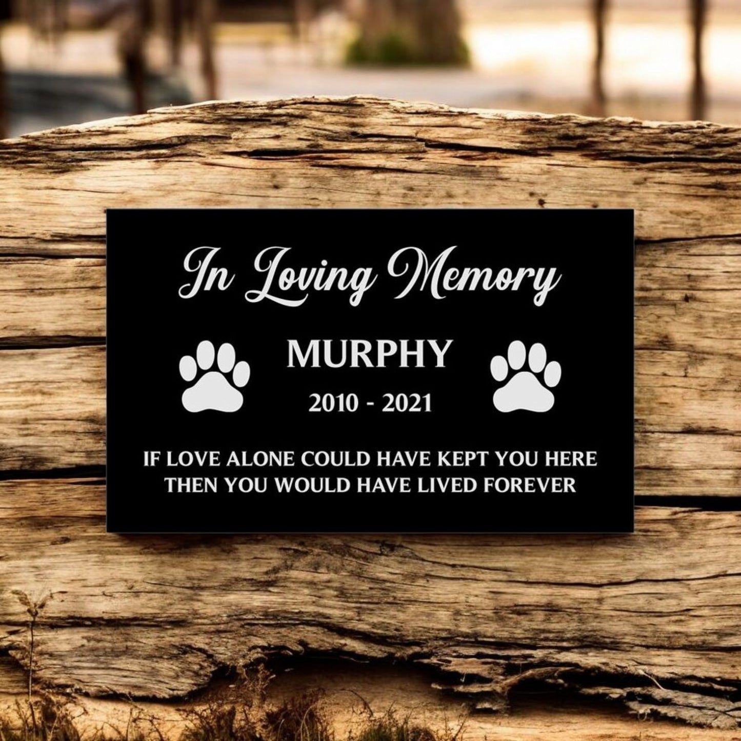 Memorial Plaque Pet (Outdoor)