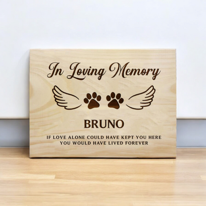 Dog/Cat Memorial Plaque