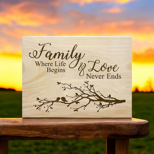 Family Love Plaque