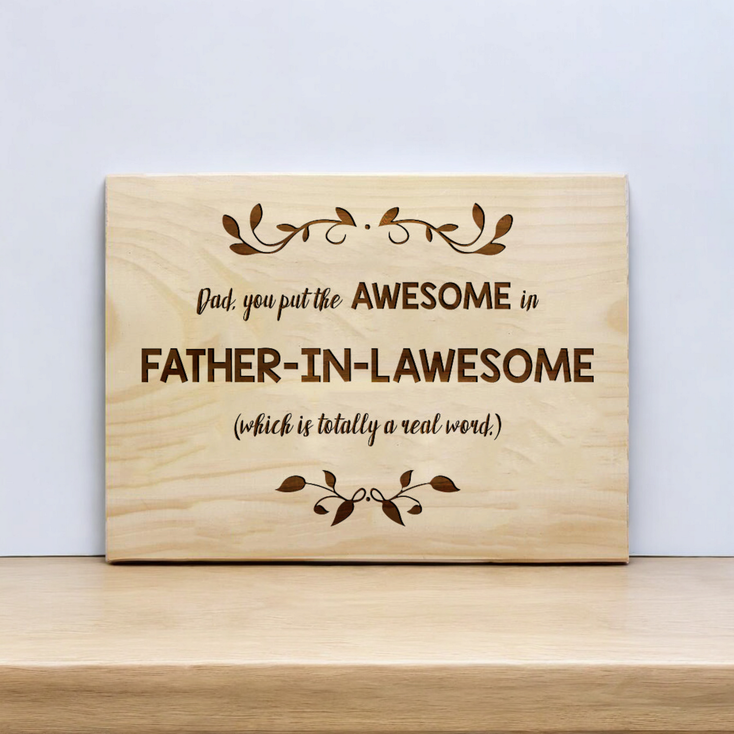 Father-in-Lawsome Plaque