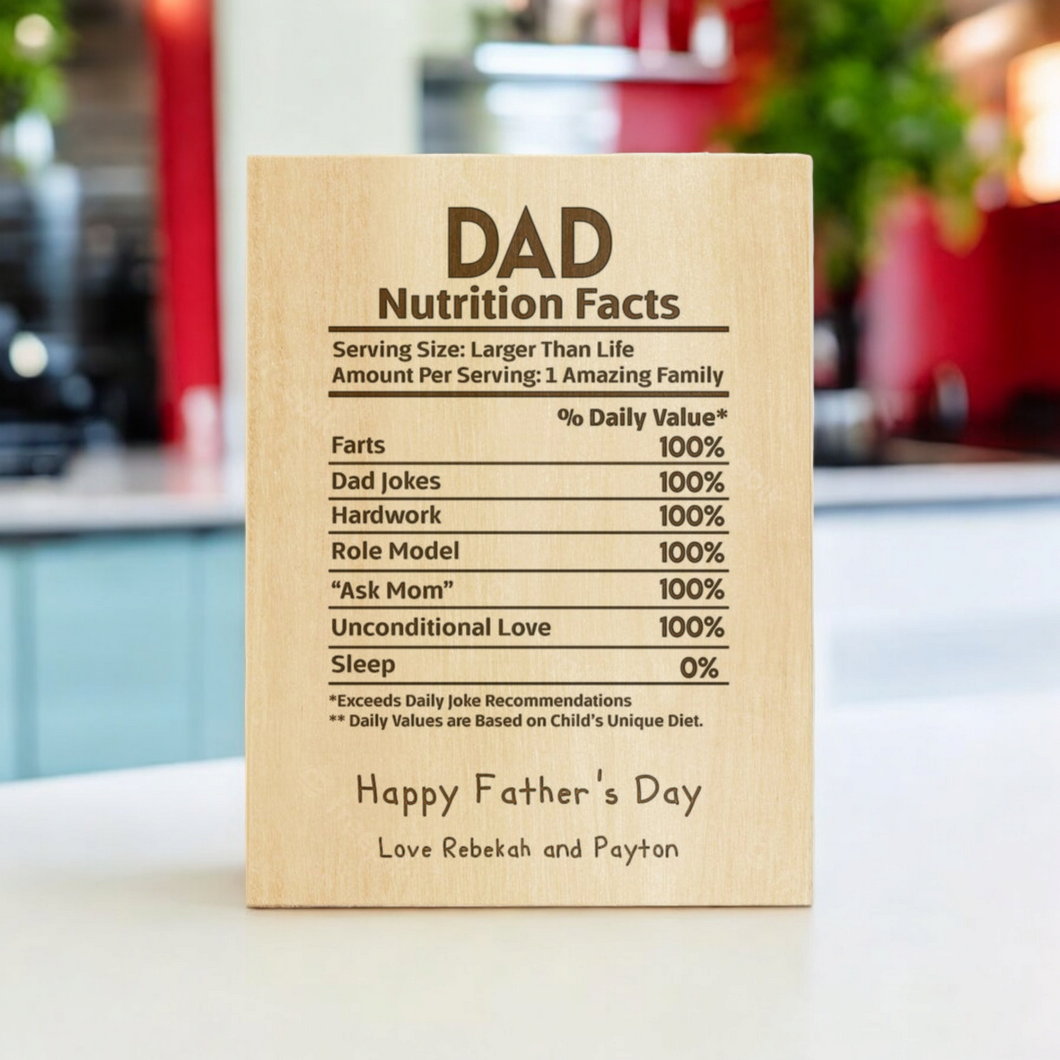 Dad Nutritional Plaque