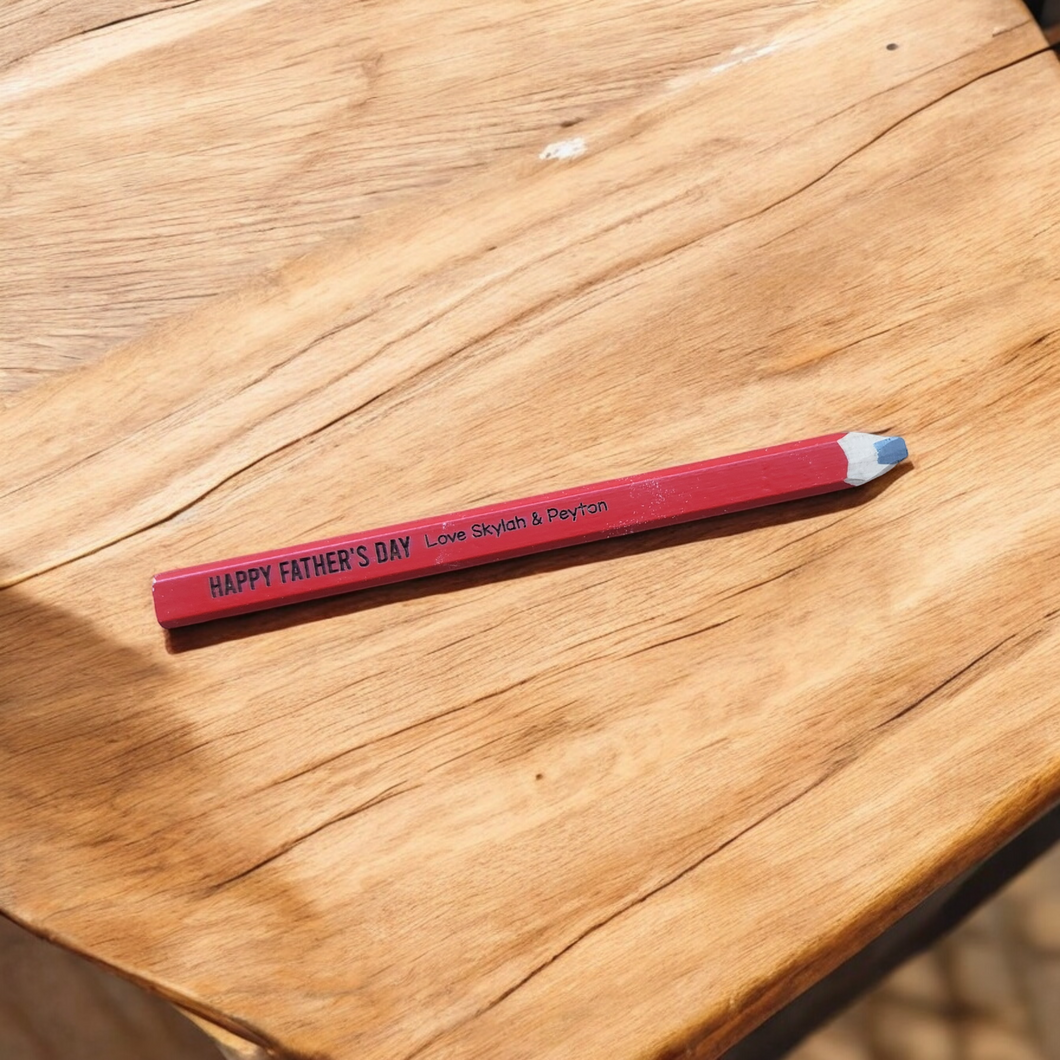 Personalised Builders Pencil