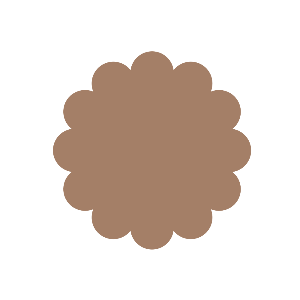 Scalloped Circle (Craft Blank)