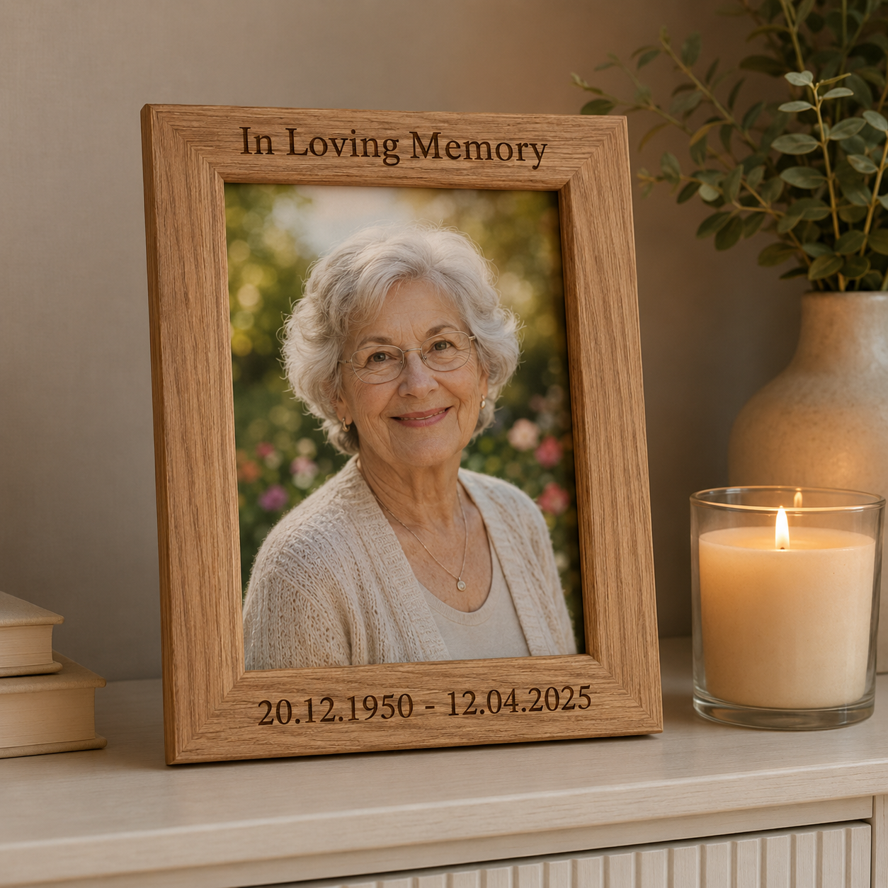Personalised Memorial Photo Frame - Keepsake