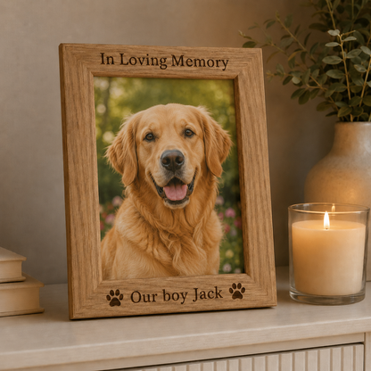 Personalised Memorial Photo Frame - Keepsake