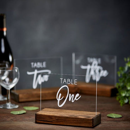 Acrylic Table Numbers