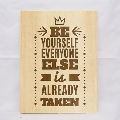 Be Yourself Plaque