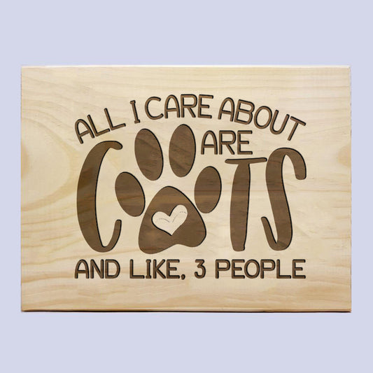 Cats & 3 People Plaque