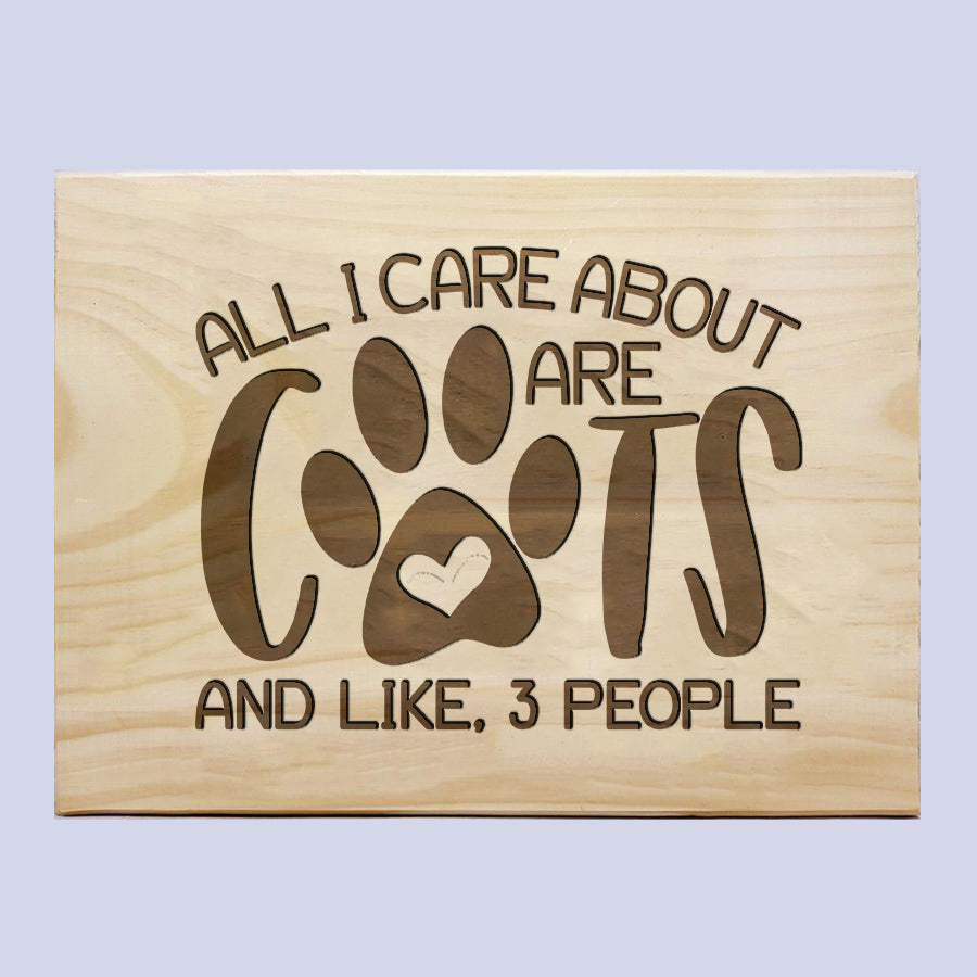Cats & 3 People Plaque