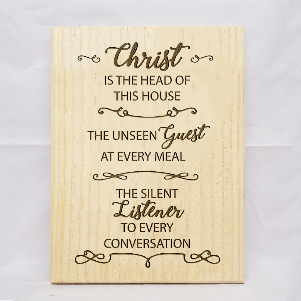 Christ Is The Head Plaque