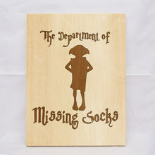 Load image into Gallery viewer, Dept. Missing Socks Plaque

