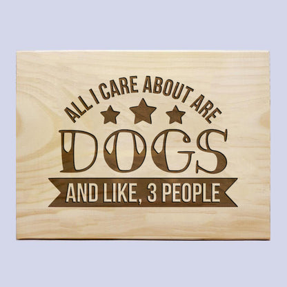 Dogs & 3 People Plaque