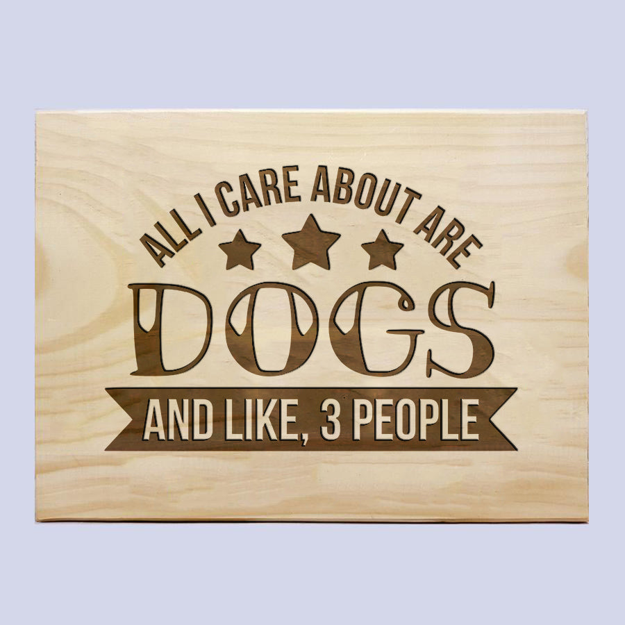 Dogs & 3 People Plaque