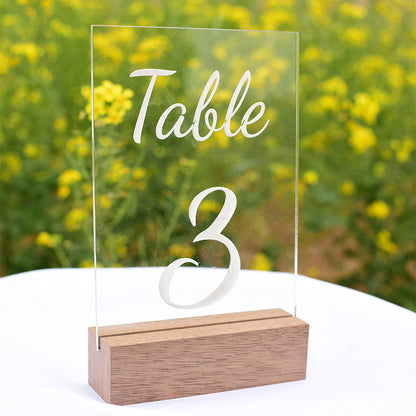 Acrylic Table Numbers