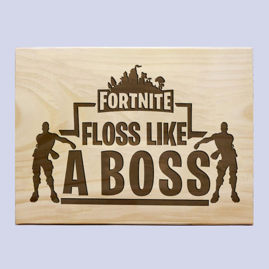 Fortnite Floss Boss Plaque