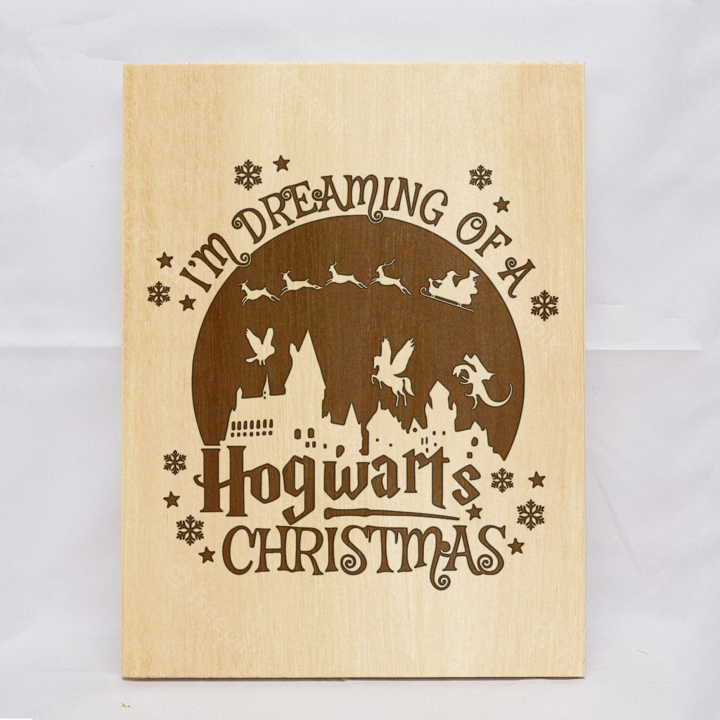 Hogwarts Christmas Plaque