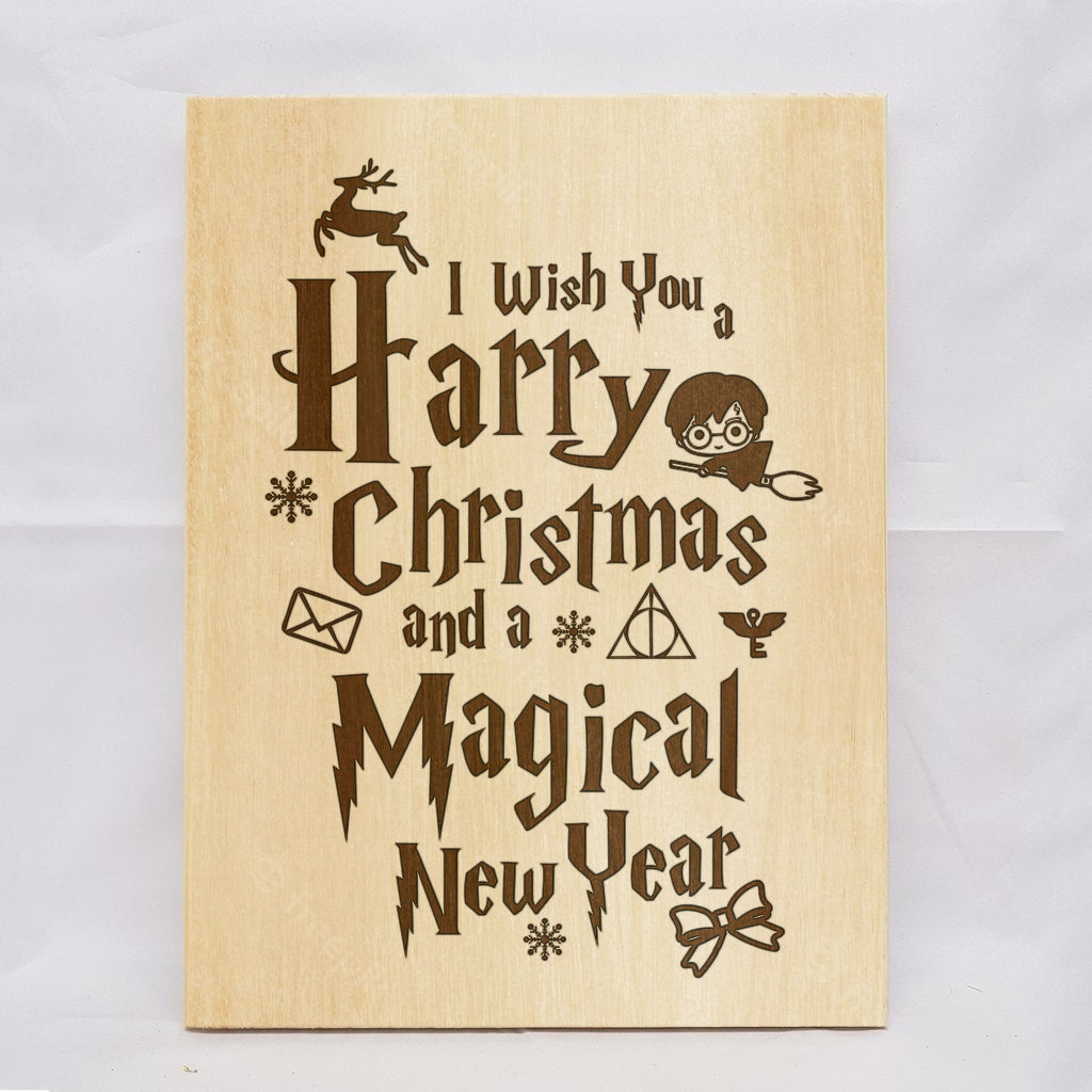 I Wish You a Harry Christmas Plaque