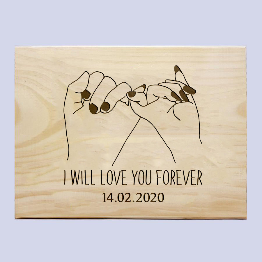 Pinky Promise Love Plaque